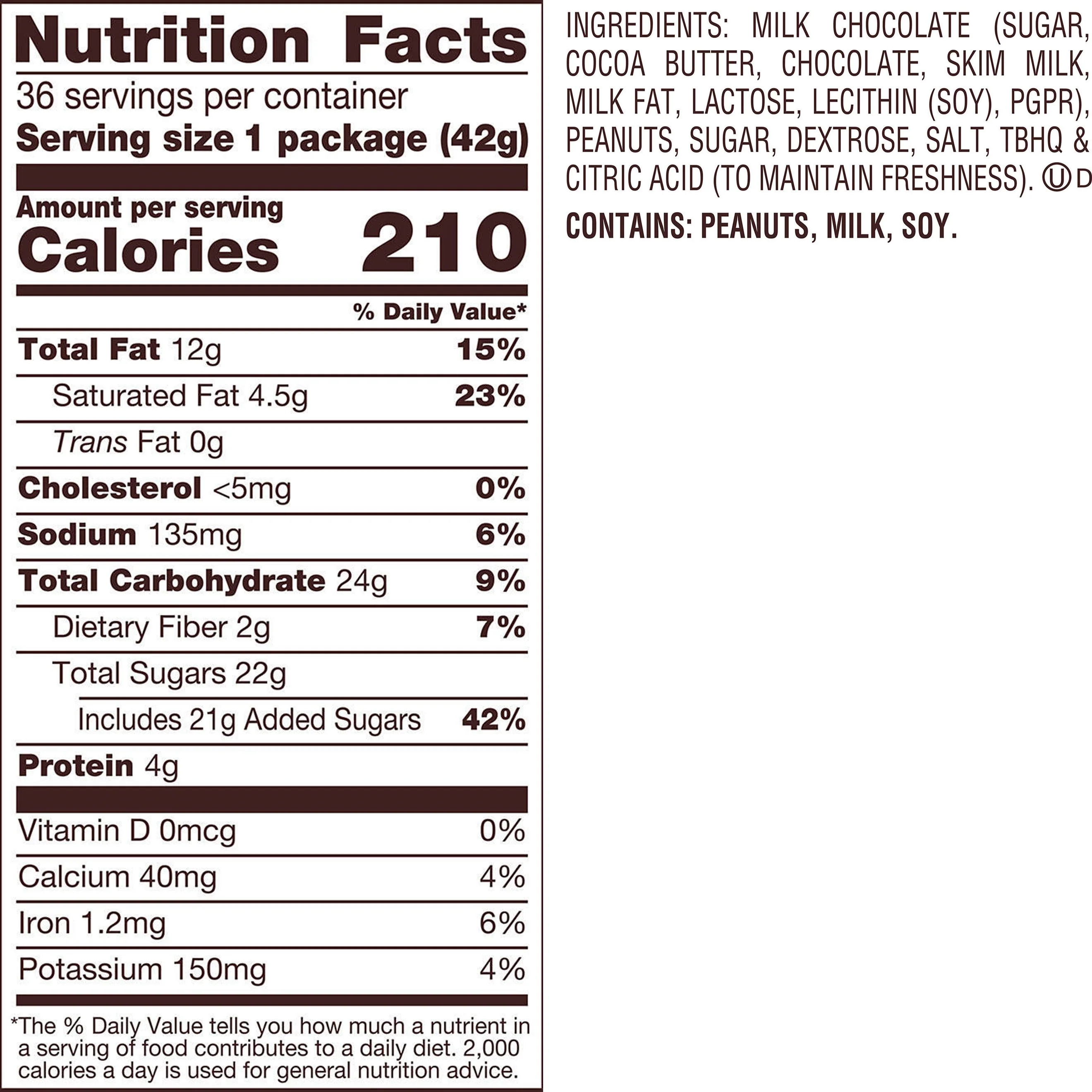 REESES Milk Chocolate Peanut Butter Cups Candy Bulk Packs - 36ct/1pk - Image 2