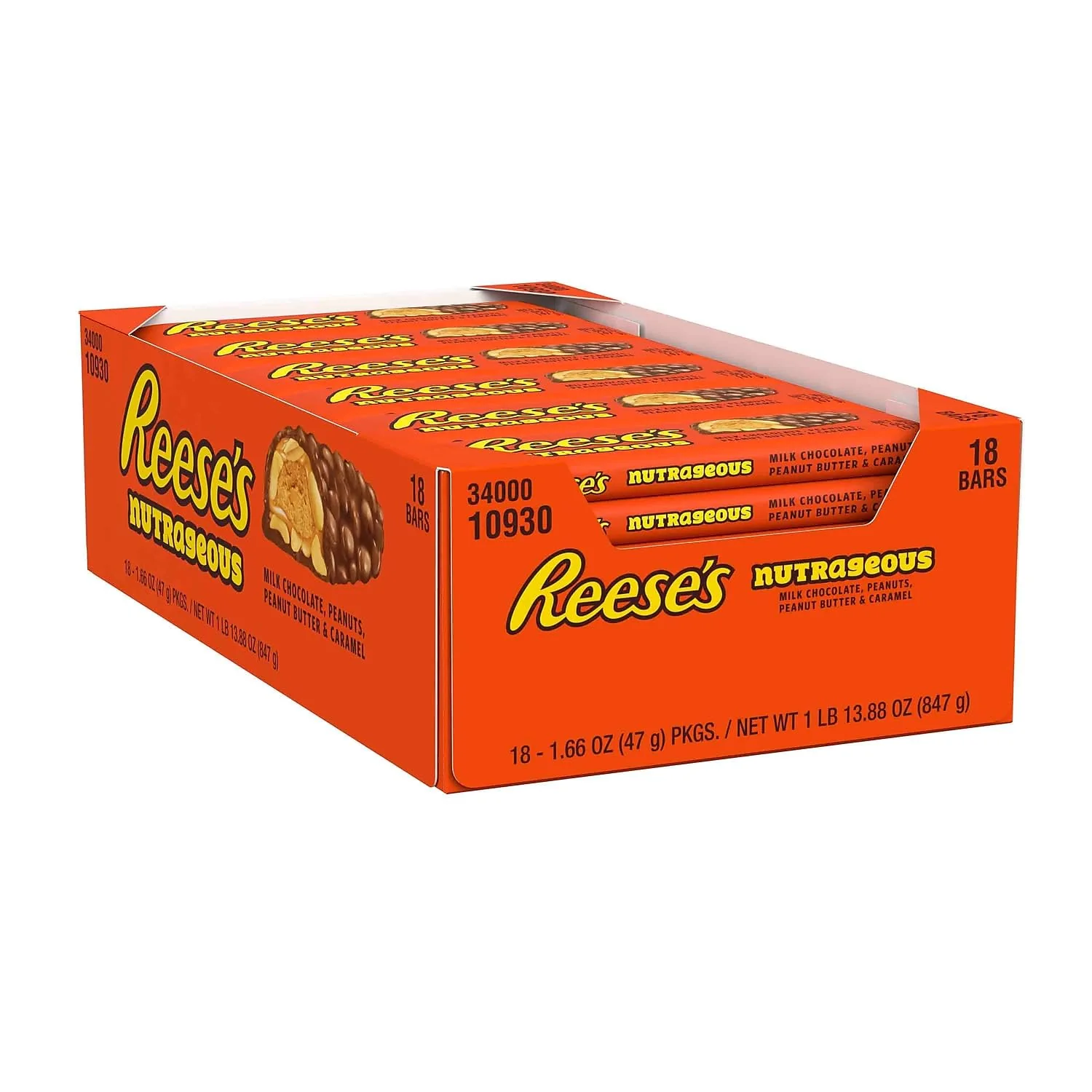 Reese's Nutrageous - (18x1.66)oz/16pk