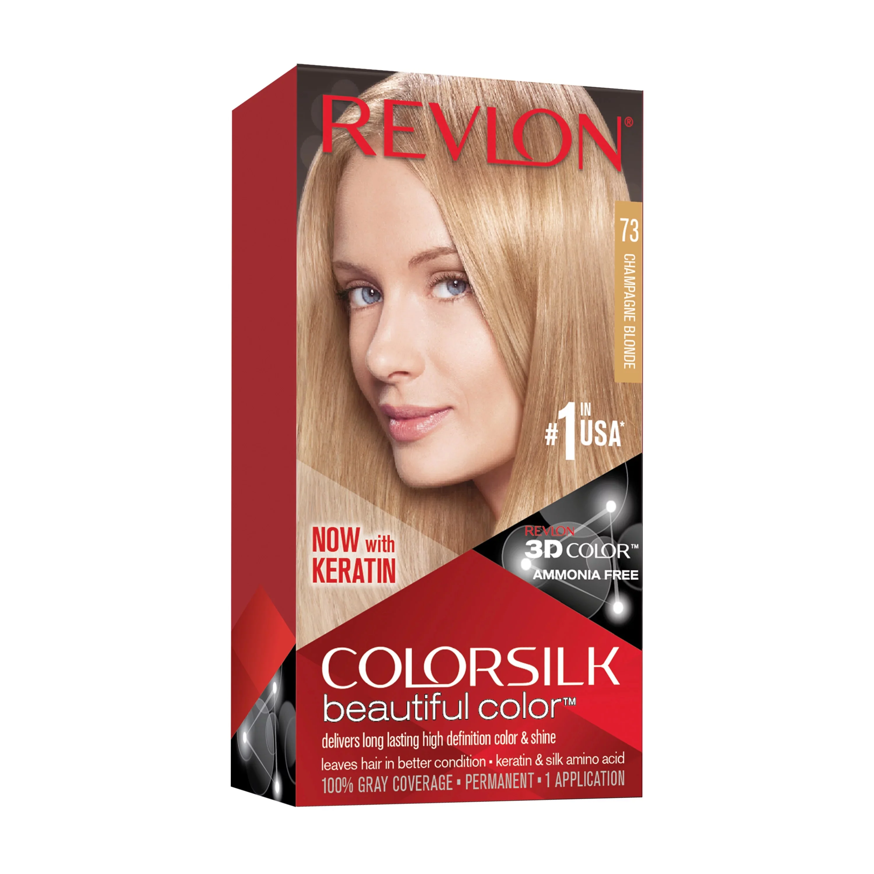 Revlon Colorsilk Hair Color USA #73 Champagne Blonde - 1ct/3pk