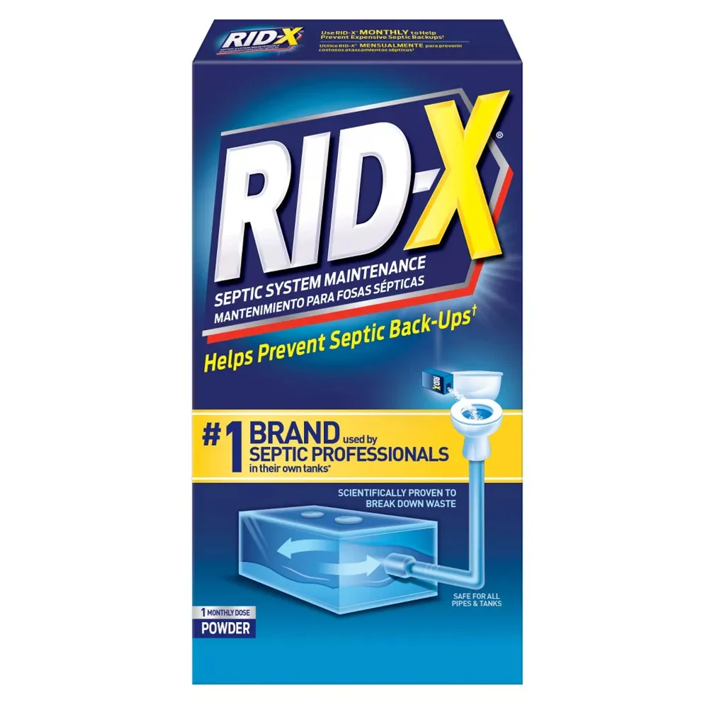 Rid-X Septic System Maintenance - 1-Dose Powder - 9.8oz/12pk