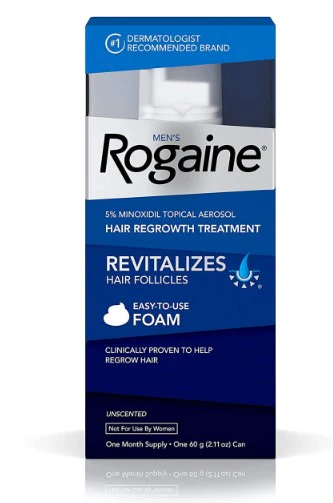 Rogaine Hair Regrowth Treatment FOAM 5% Minoxidil Topical Aerosol - 1ct/3pk
