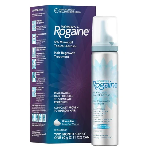 Rogaine Hair Regrowth Treatment FOAM 5% Minoxidil Topical Aerosol - 1ct/4pk