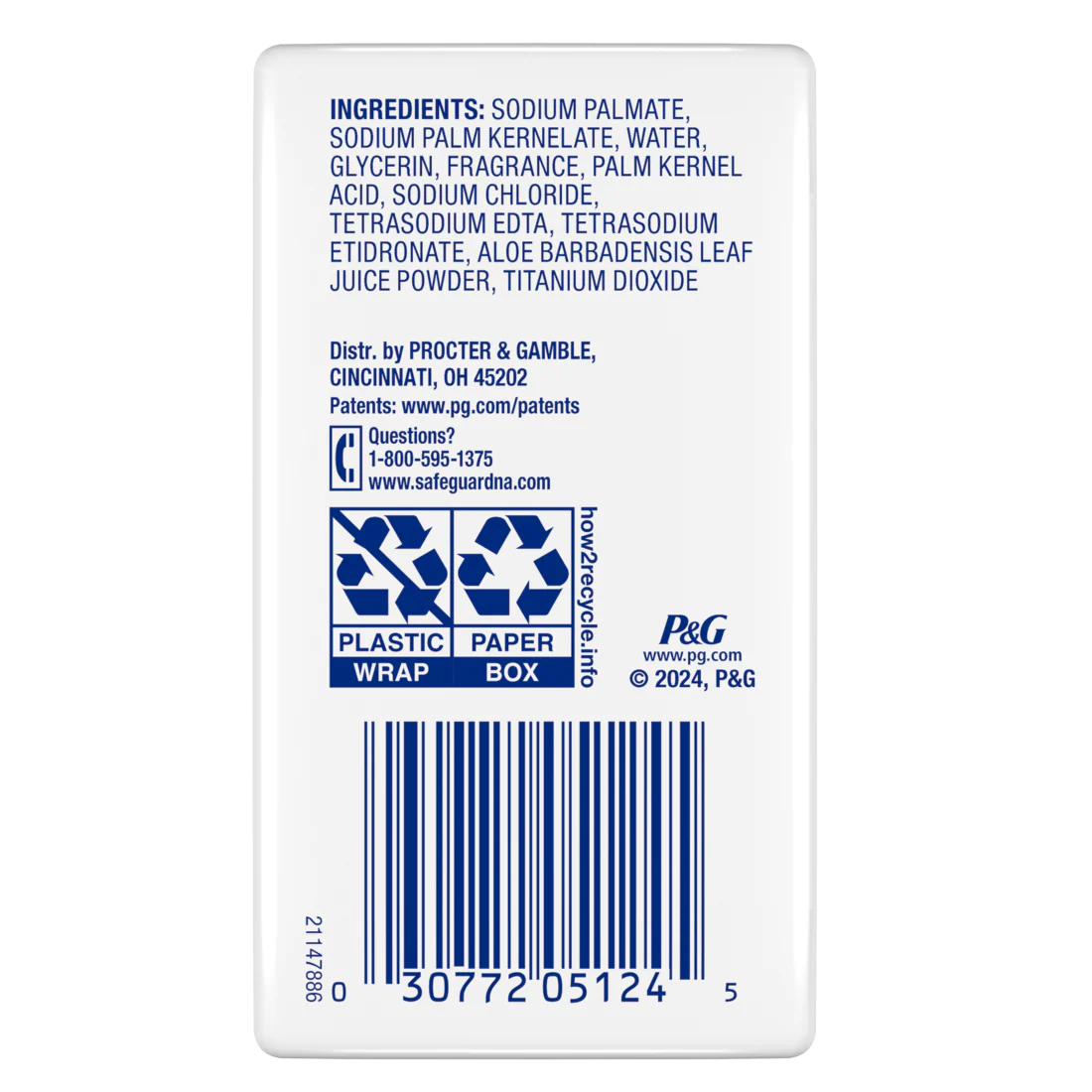 Safeguard Bar Soap Fresh Clean Scent With Aloe - (2x3.2)oz/8pk - Image 2