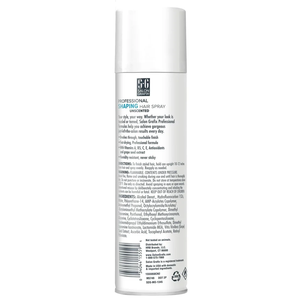 Salon Grafix Shaping Hair Spray Super Hold Unscented - 10oz/6pk - Image 2