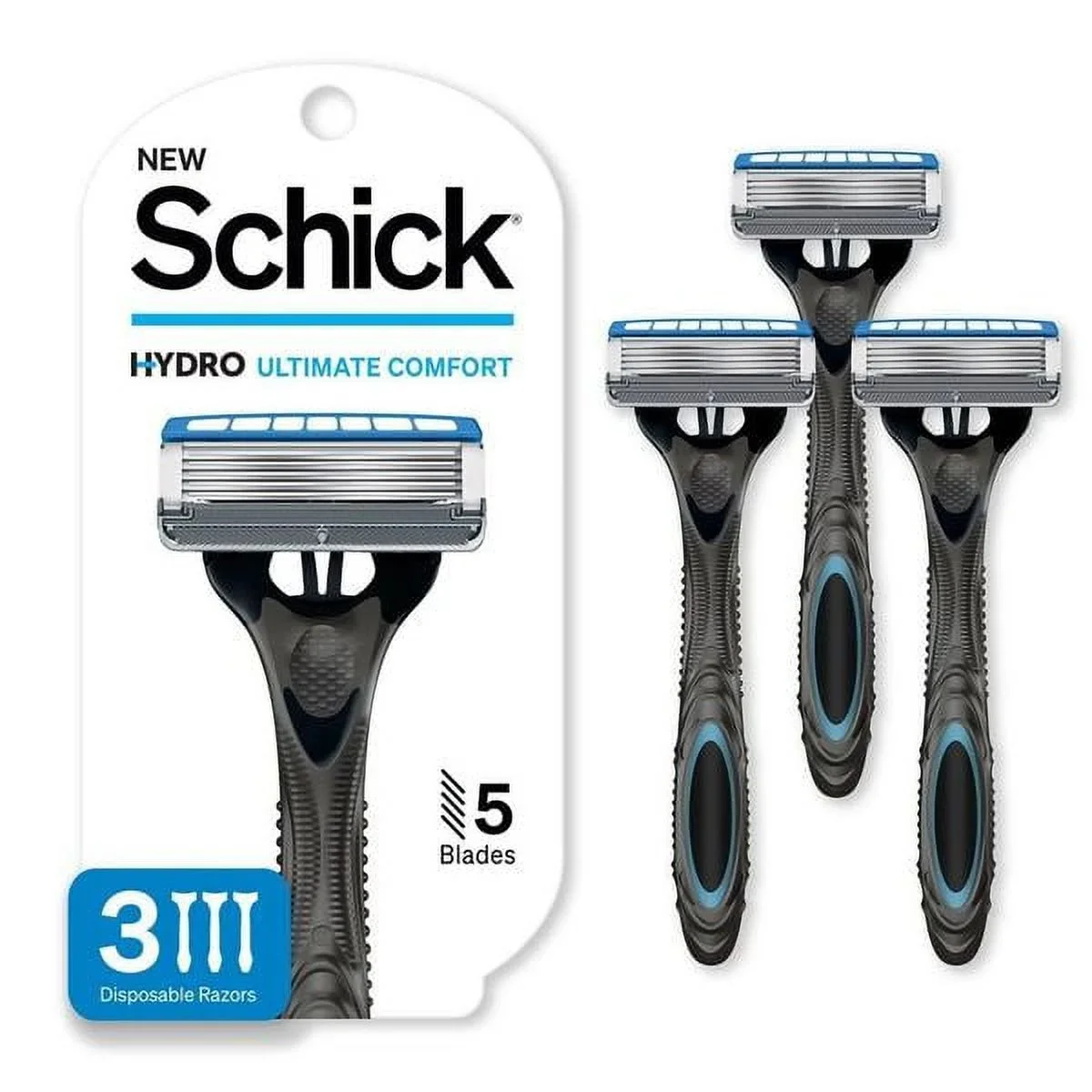 Schick Hydro 5 Ultimate Comfort Mens Disposable Razors Set - 3ct/3pk