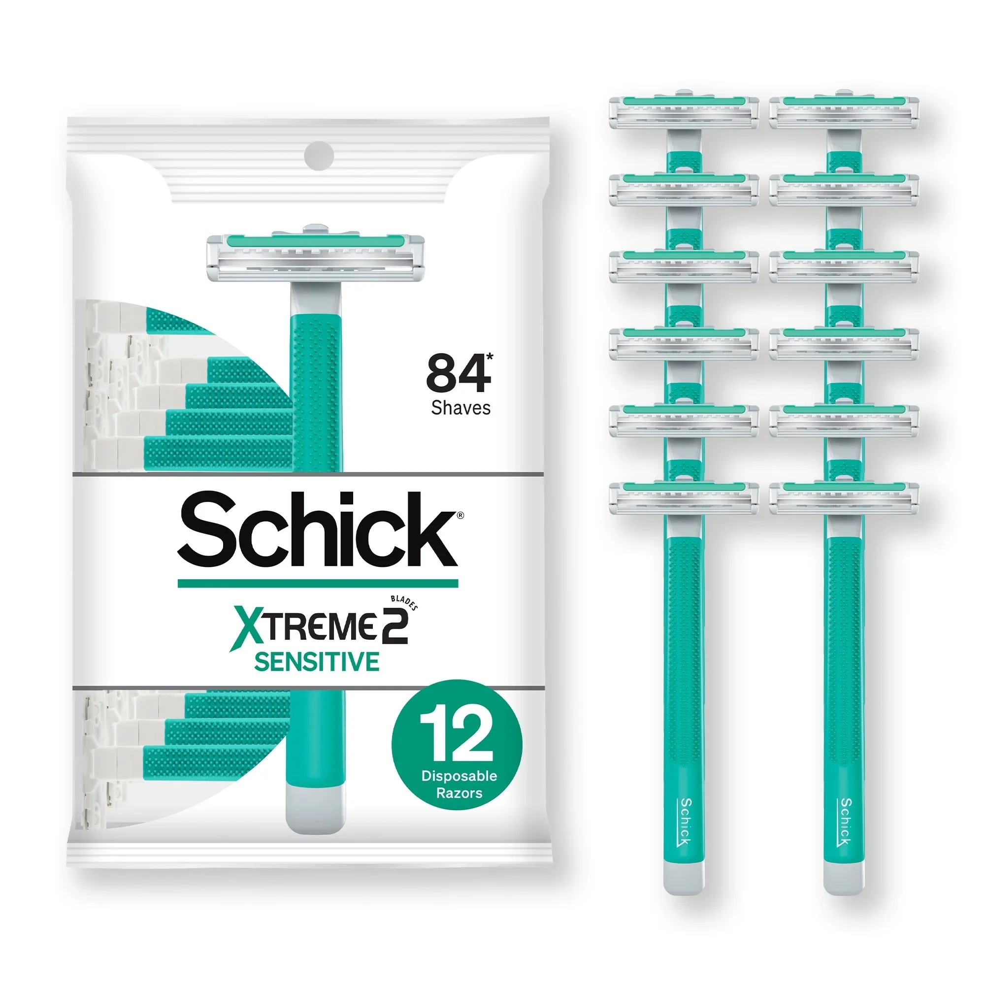 Schick Xtreme 2 Sensitive Men's Disposable Razors - 12ct/36pk
