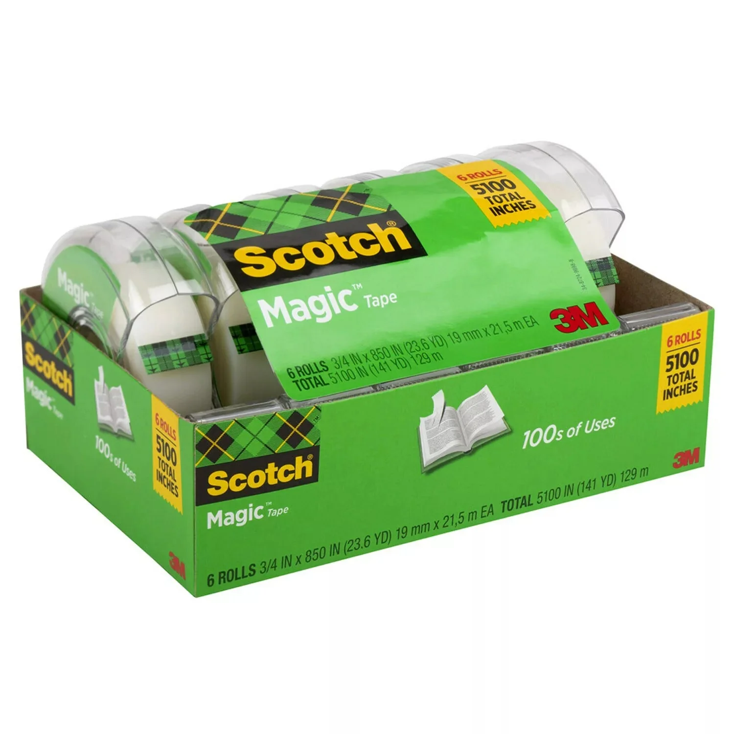 Scotch Magic Tape " x 850" - 6ct/1pk - Image 2