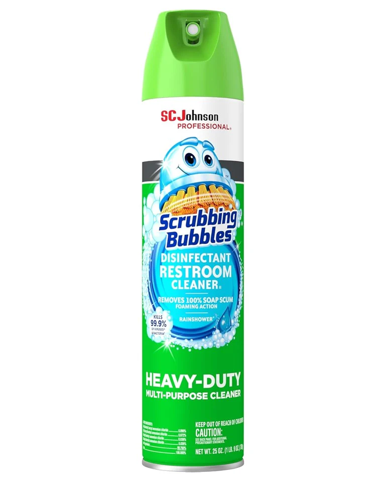 Scrubbing Bubbles Disinfectant Restroom Cleaner Rain Shower Scent - 25oz/12pk