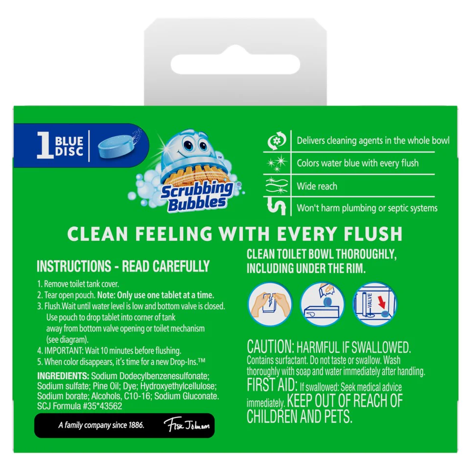 Scrubbing Bubbles Vanish DROP-ins Blue SINGLE - 1ct/12pk - Image 2