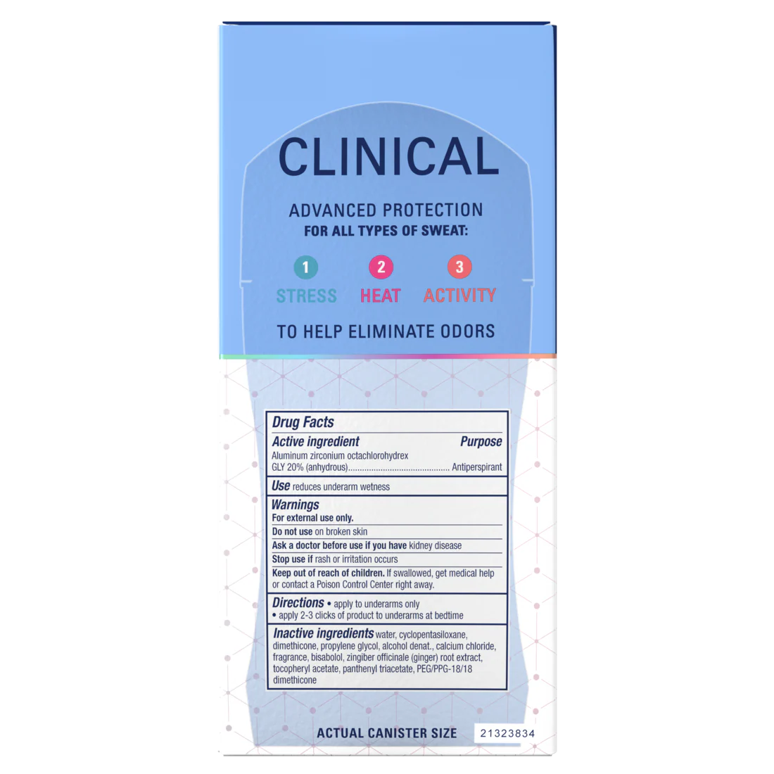 Secret Clinical Antiperspirant Deodorant For Women 100Hr Sweat & Odor Protection Pro-Hyaluronic Acid Clear Gel Clean Berry - 2.6oz/12pk - Image 2