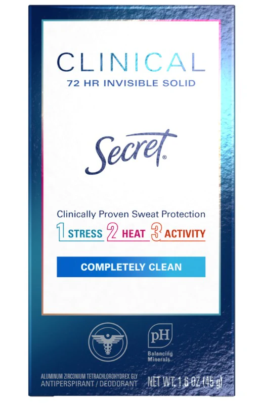 Secret Clinical Strength Invisible Solid Antiperspirant and Deodorant  - 1.6oz/12pk