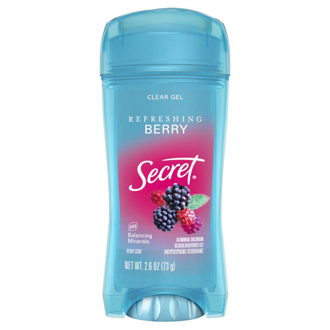 Secret Fresh Clear Gel Antiperspirant And Deodorant For Women Berry - 2.6oz/12pk