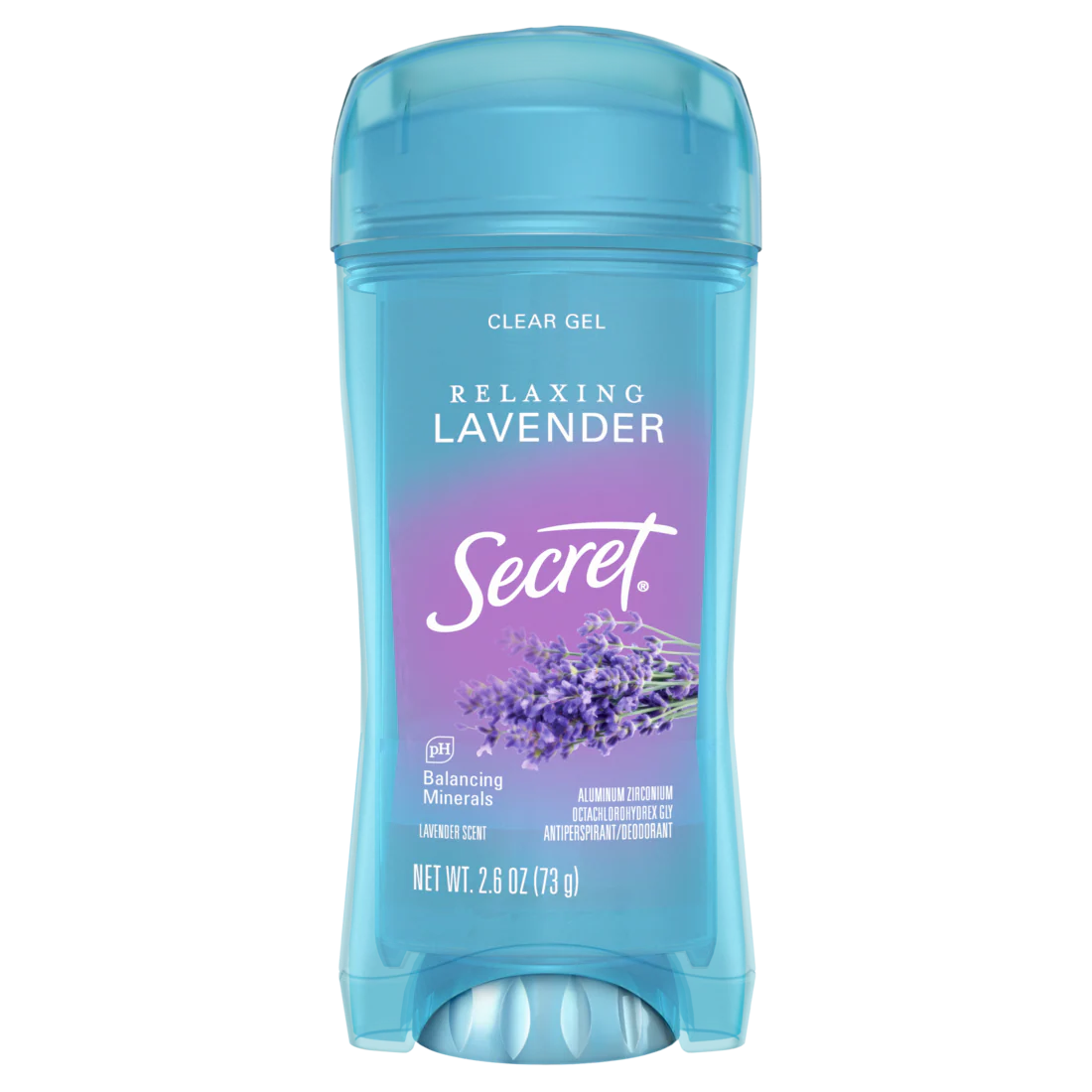 Secret Fresh Clear Gel Antiperspirant And Deodorant For Women Relaxing Refreshing Lavender - 2.6oz/12pk