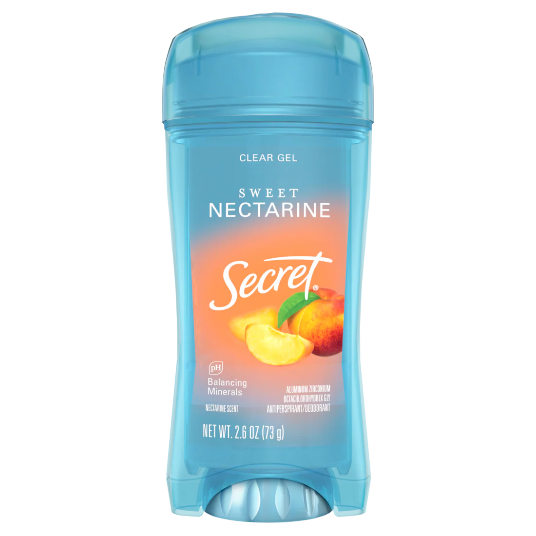 Secret Fresh Clear Gel Antiperspirant And Deodorant For Women Sweet Nectarine Scent - 2.6oz/12pk