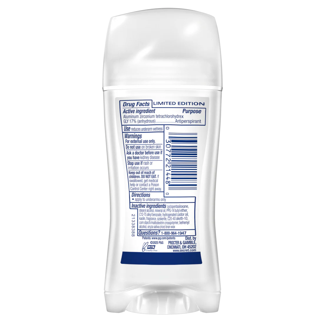 Secret Fresh Invisible Solid Antiperspirant And Deodorant For Women Fireside Fir - 2.6oz/12pk - Image 2