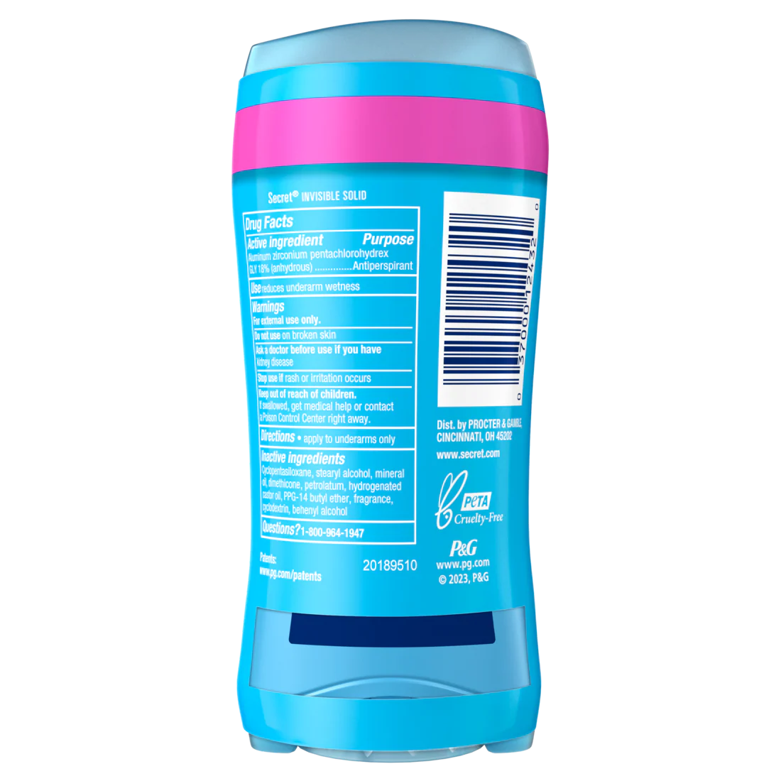 Secret Invisible Solid Antiperspirant And Deodorant Powder Fresh Twin Pack - (2x2.6)oz/6pk - Image 2