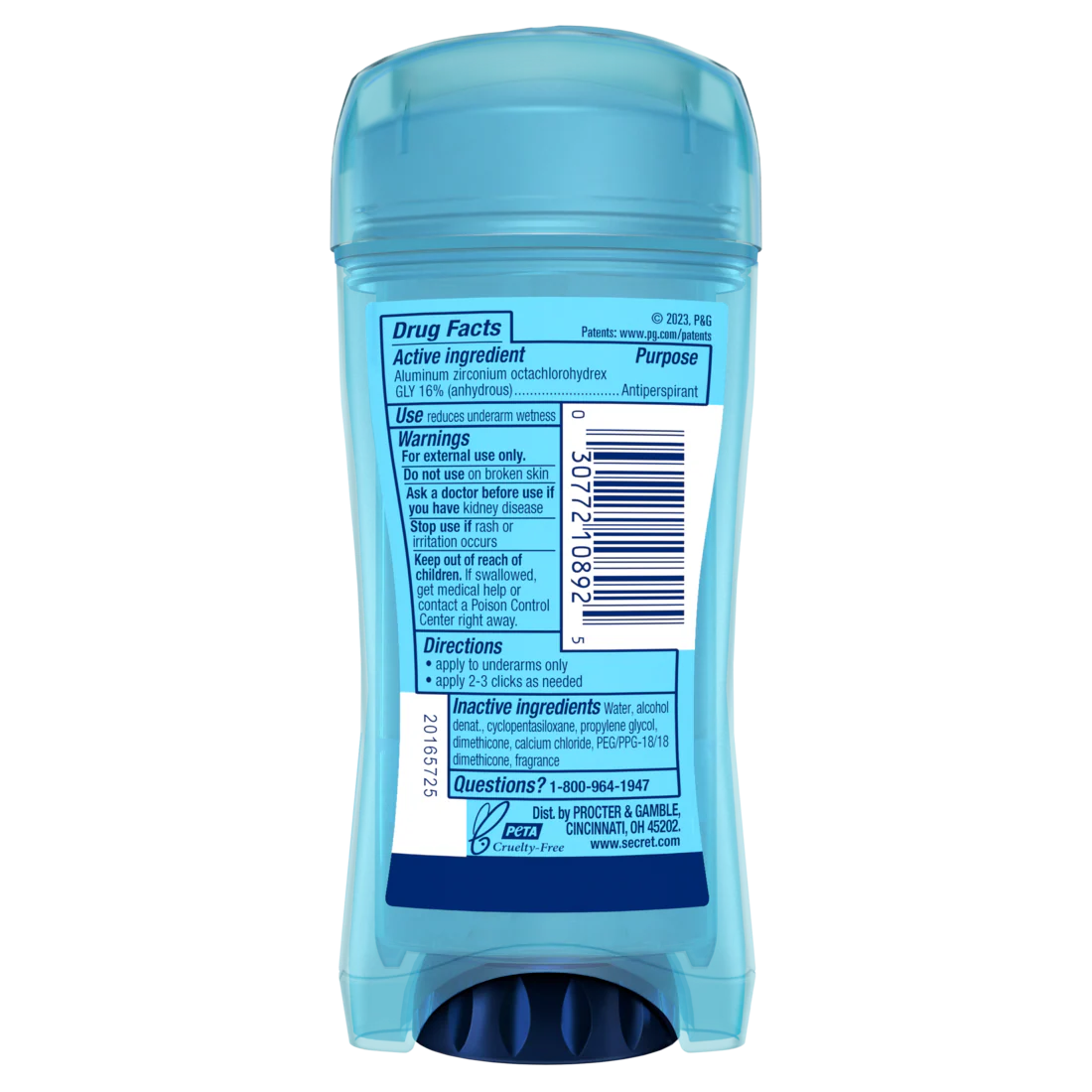 Secret Outlast Clear Gel Antiperspirant Deodorant for Women Hygienic Fresh - 2.6oz/12pk - Image 2