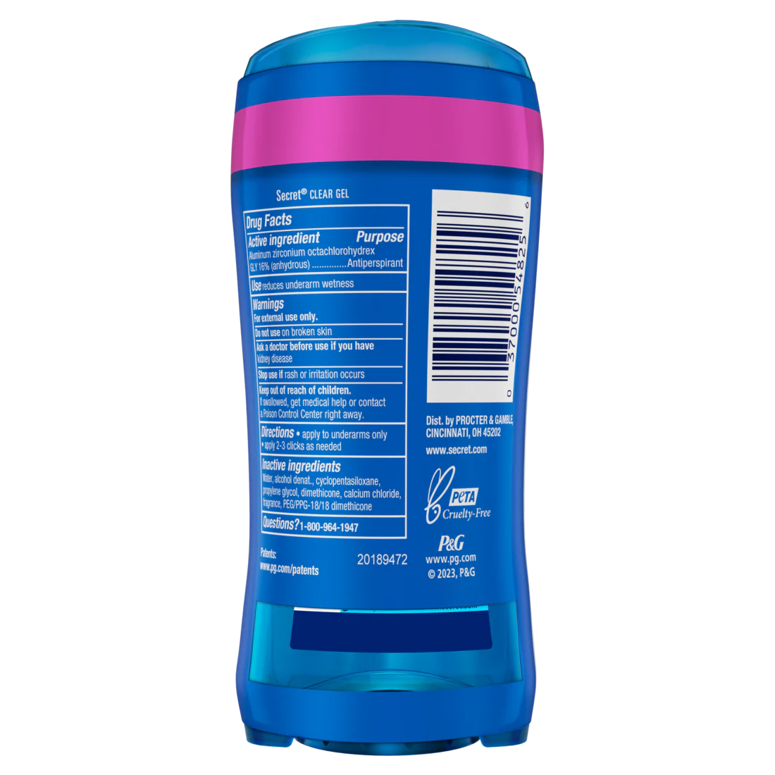 Secret Outlast Clear Gel Antiperspirant Deodorant for Women Protecting Powder - (2x2.6)oz/6pk - Image 2