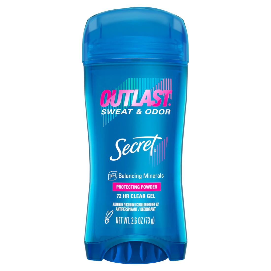 Secret Outlast Clear Gel Antiperspirant Deodorant For Women Protecting Powder - 2.6oz/12pk