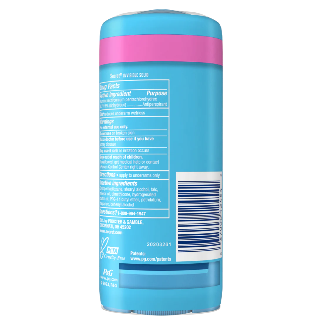Secret Wide Solid Antiperspirant And Deodorant Powder Fresh Twin Pack - (2x2.7)oz/6pk - Image 2