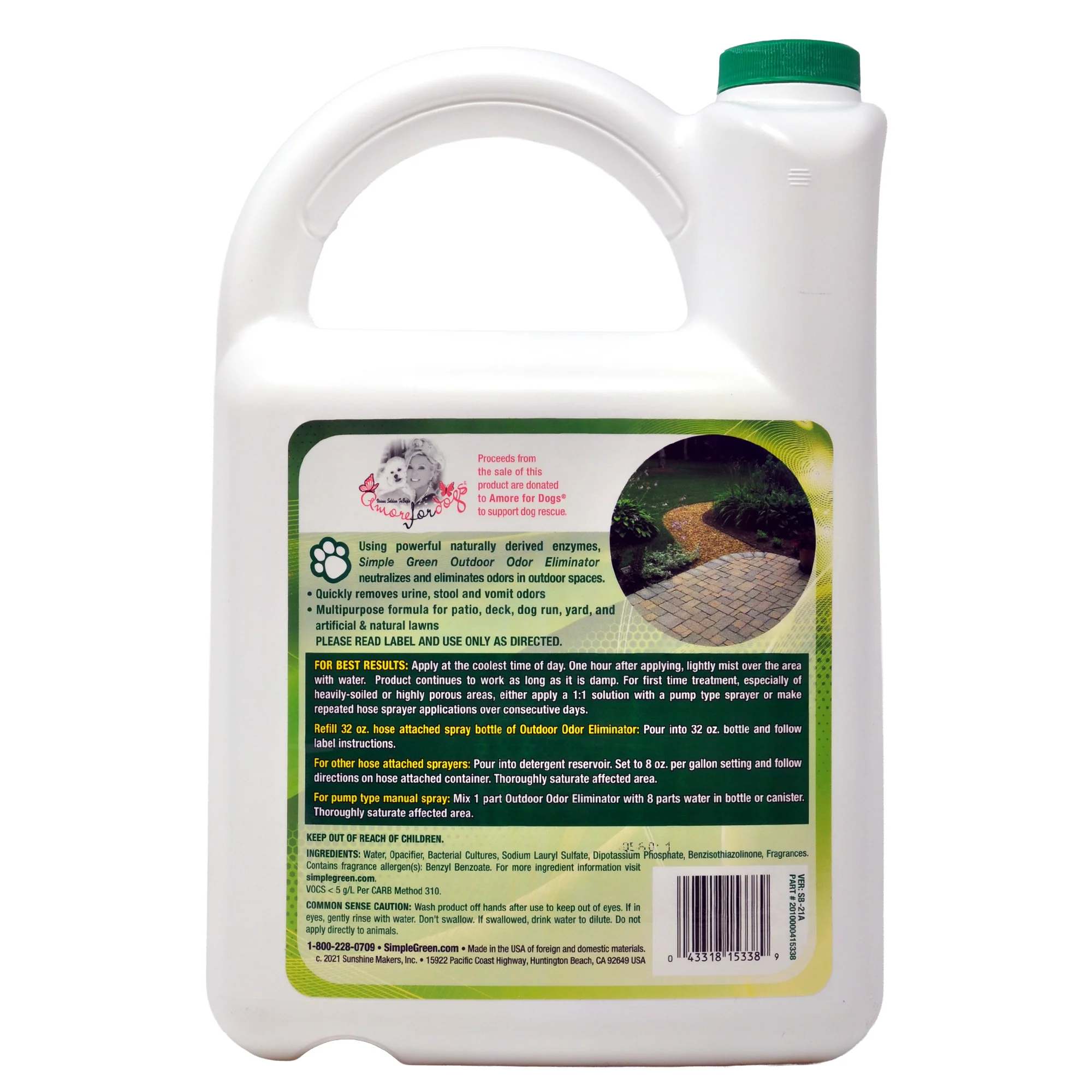 Simple Green Outdoor Odor Eliminator Refill - 1gal/4pk - Image 2