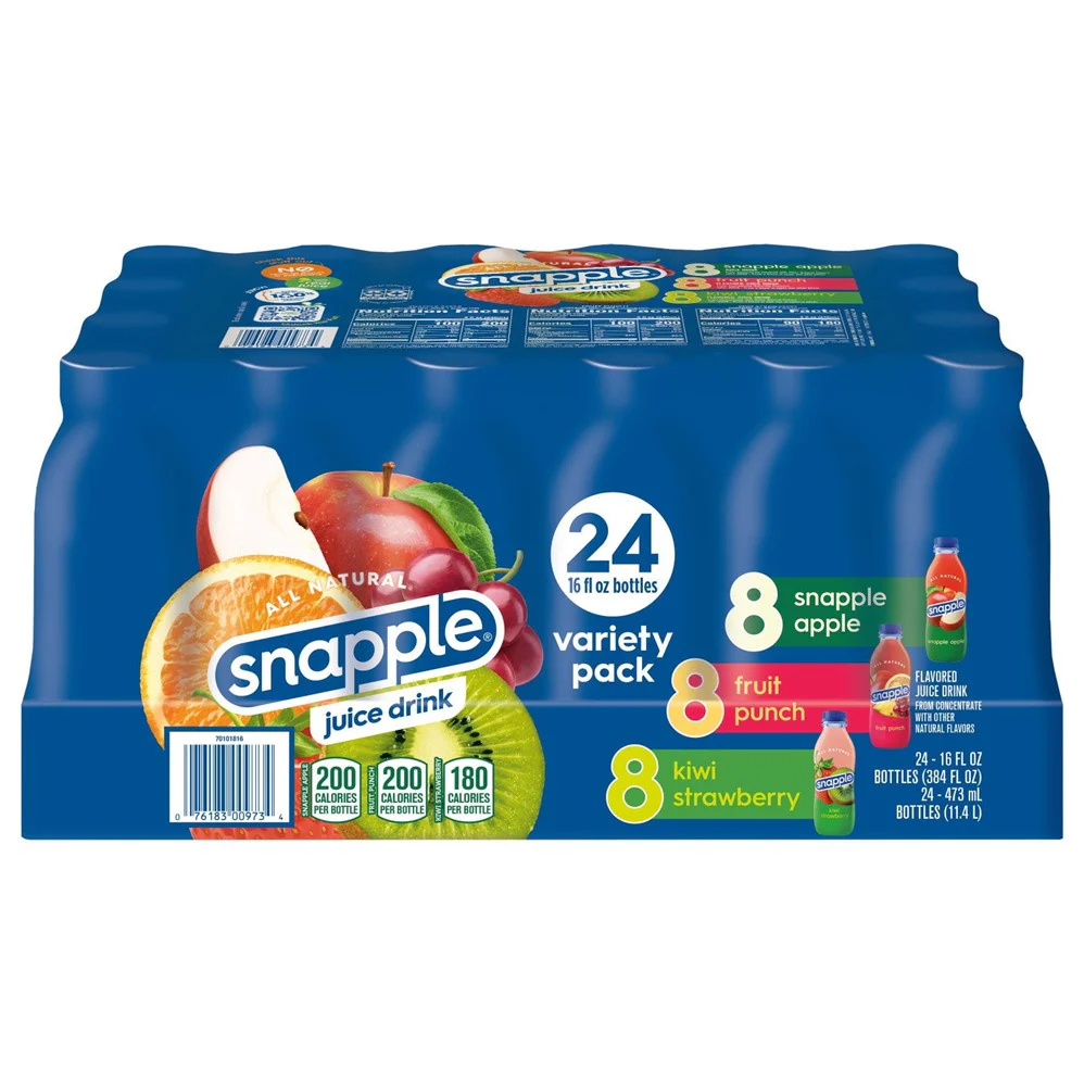 Snapple Juice Drink Variety Pack - 20oz/24pk
