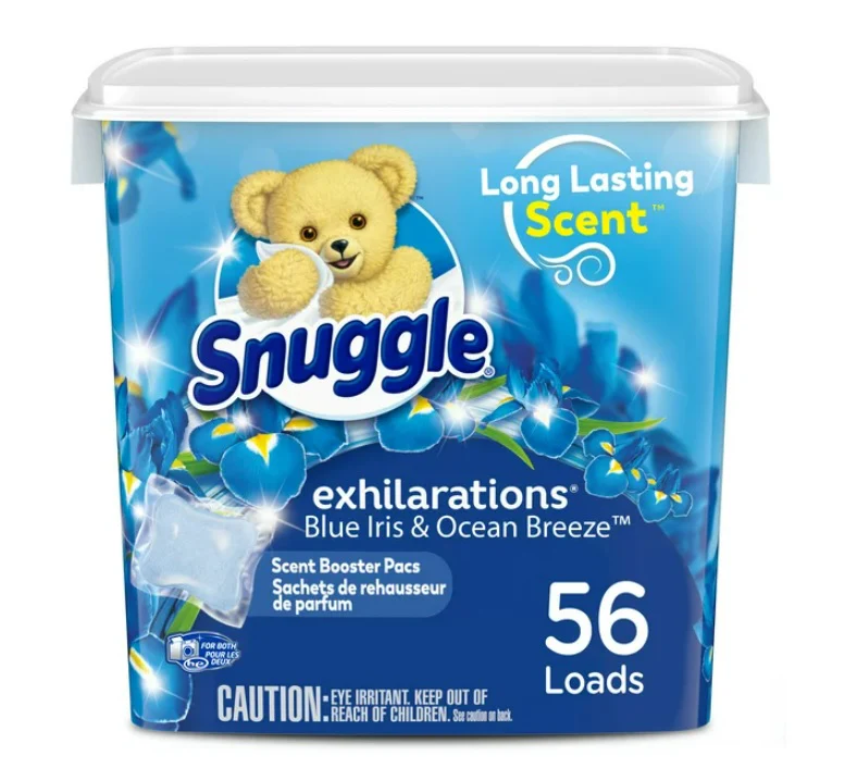 Snuggle Scent Booster Pacs Blue Iris Bliss - 56ct/4pk