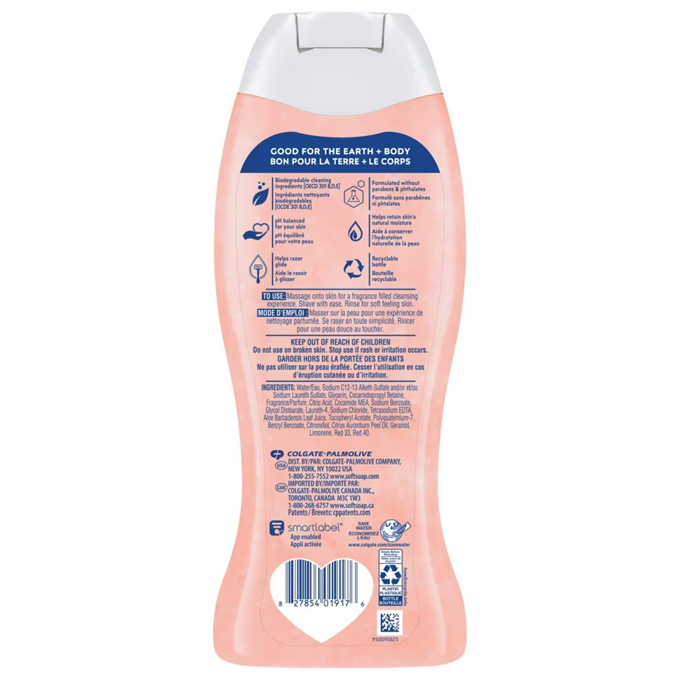 Softsoap Body Wash and Shave Gel Creamy Strawberry - 20oz/4pk - Image 2