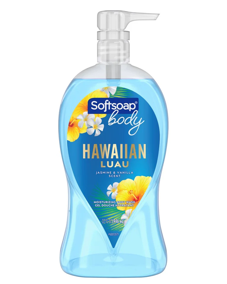 Softsoap Body Wash Hawaiian Luau Jasmine and Vanilla Scent - 32oz/3pk