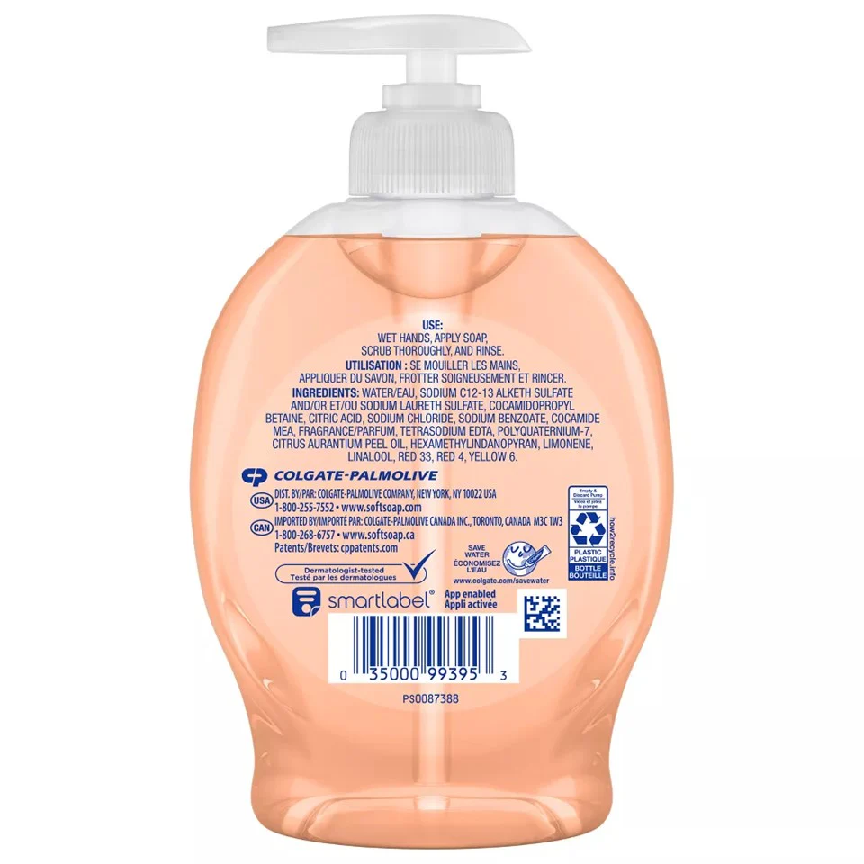 SoftSoap Liquid Hand Soap Pump Juicy Peach - 7.5oz/6pk - Image 2