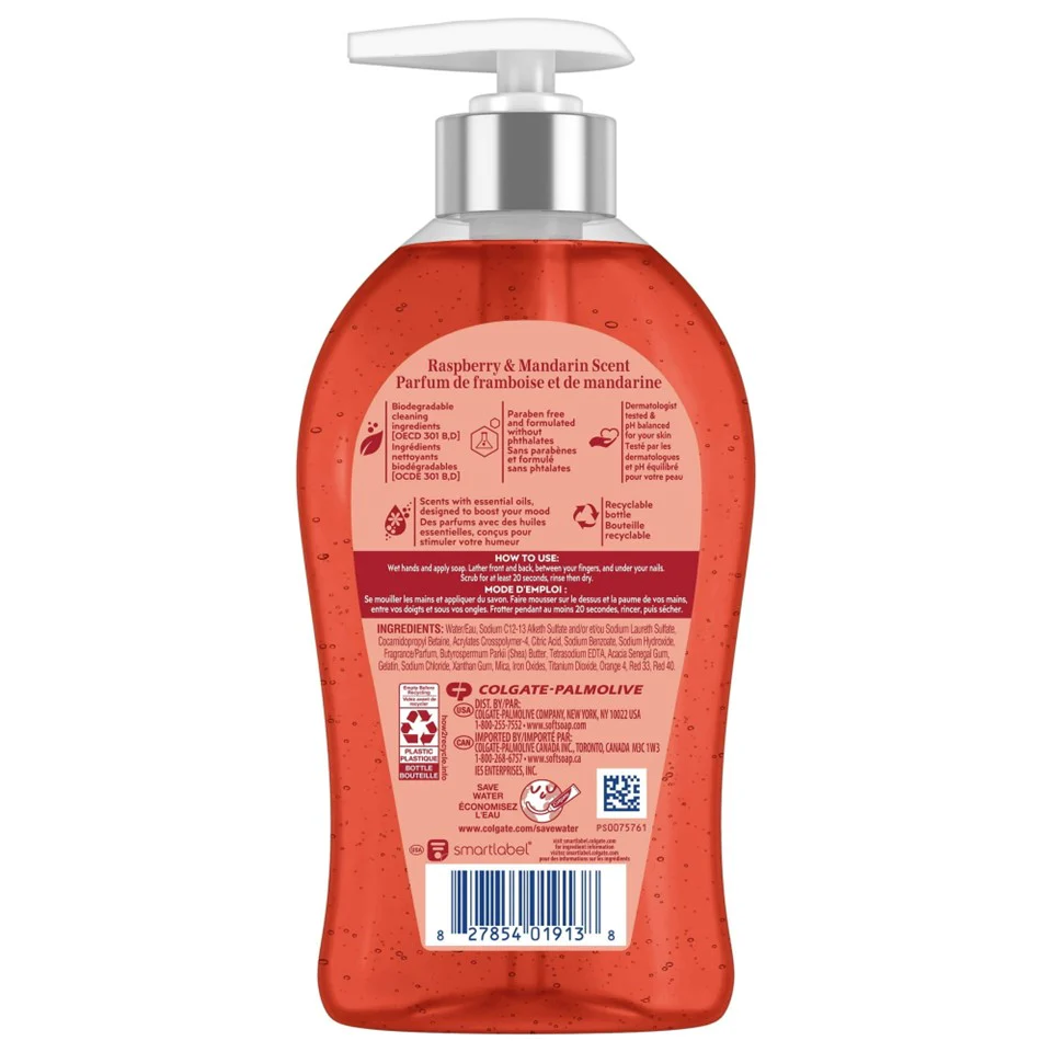 SoftSoap Energized Liquid Hand Soap Pump Raspberry & Mandarin - 11.25oz/6pk - Image 2