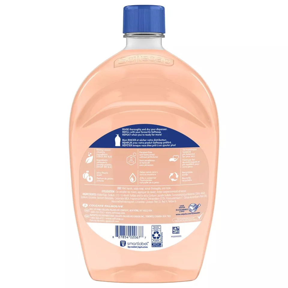 SoftSoap Liquid Hand Soap Refill Juicy Peach - 50oz/6pk - Image 2