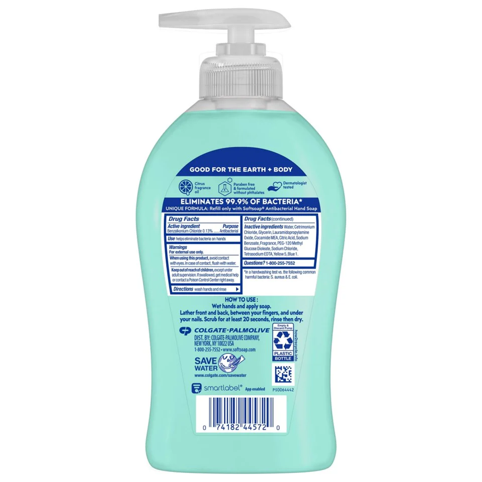 SoftSoap Liquid Hand Soap Pump Fresh Citrus - 11.25oz/6pk - Image 2