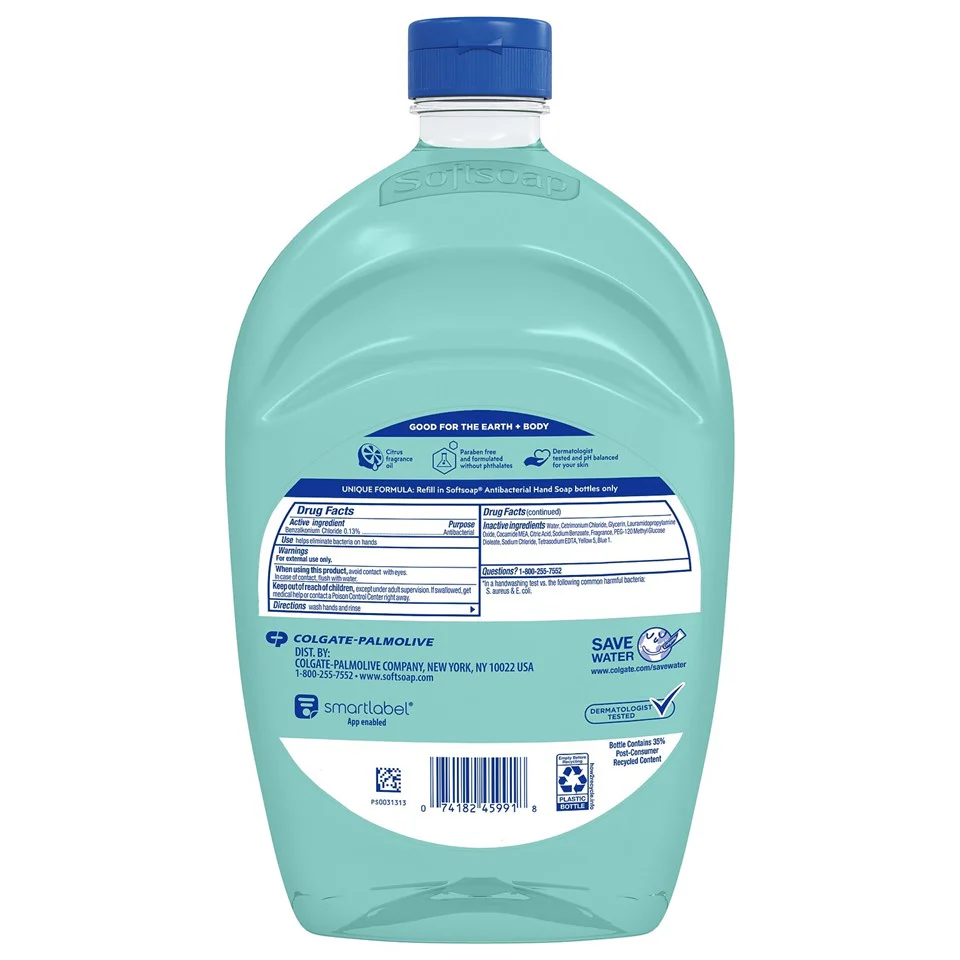SoftSoap Liquid Hand Soap Refill Antibacterial Fresh Citrus - 50oz/6pk - Image 2