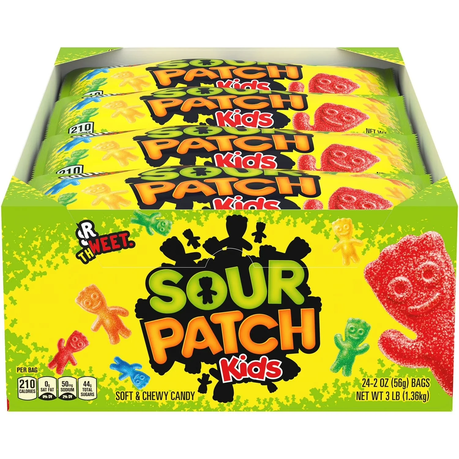 Sour Patch Kids Soft & Chewy Candy - 2oz/24pk