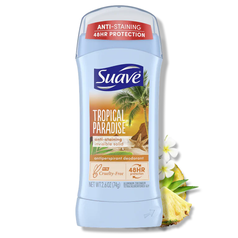 Suave Antiperspirant Deodorant in Tropical Paradise 1.2oz/12pk