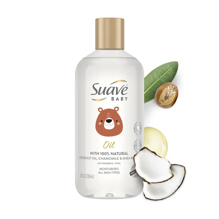 Suave Baby Oil - 12oz/4pk