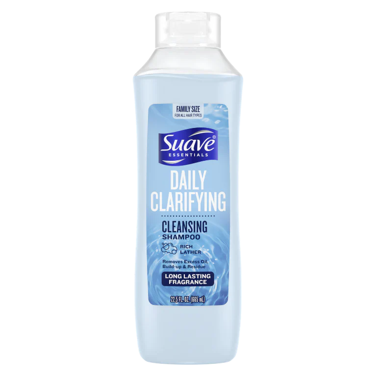 Suave Essentials Daily Clarifying Cleansing Shampoo - 22.5oz/4pk