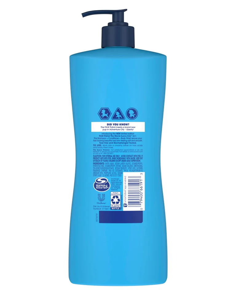 Suave Kids Paw Patrol 3 in1 Shampoo Adventure Bay Breeze - 28oz/4pk - Image 2