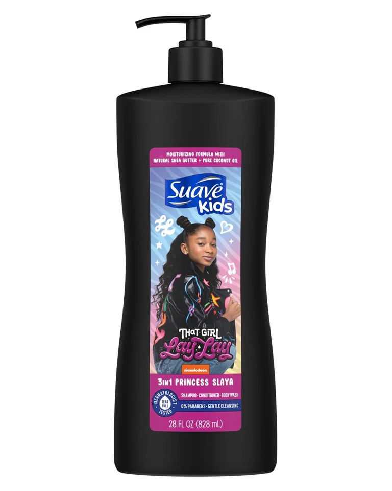 Suave Kids That Girl Lay Lay 3 in 1 Shampoo Princess Slaya - 28oz/4pk