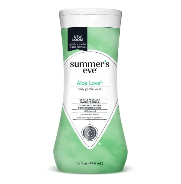 Summers Eve Aloe Love Gentle Daily Feminine Wash Removes Odor - 15oz/12pk