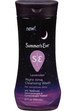 Summers Eve Night-Time Cleansing Wash Lavender -12oz/12pk