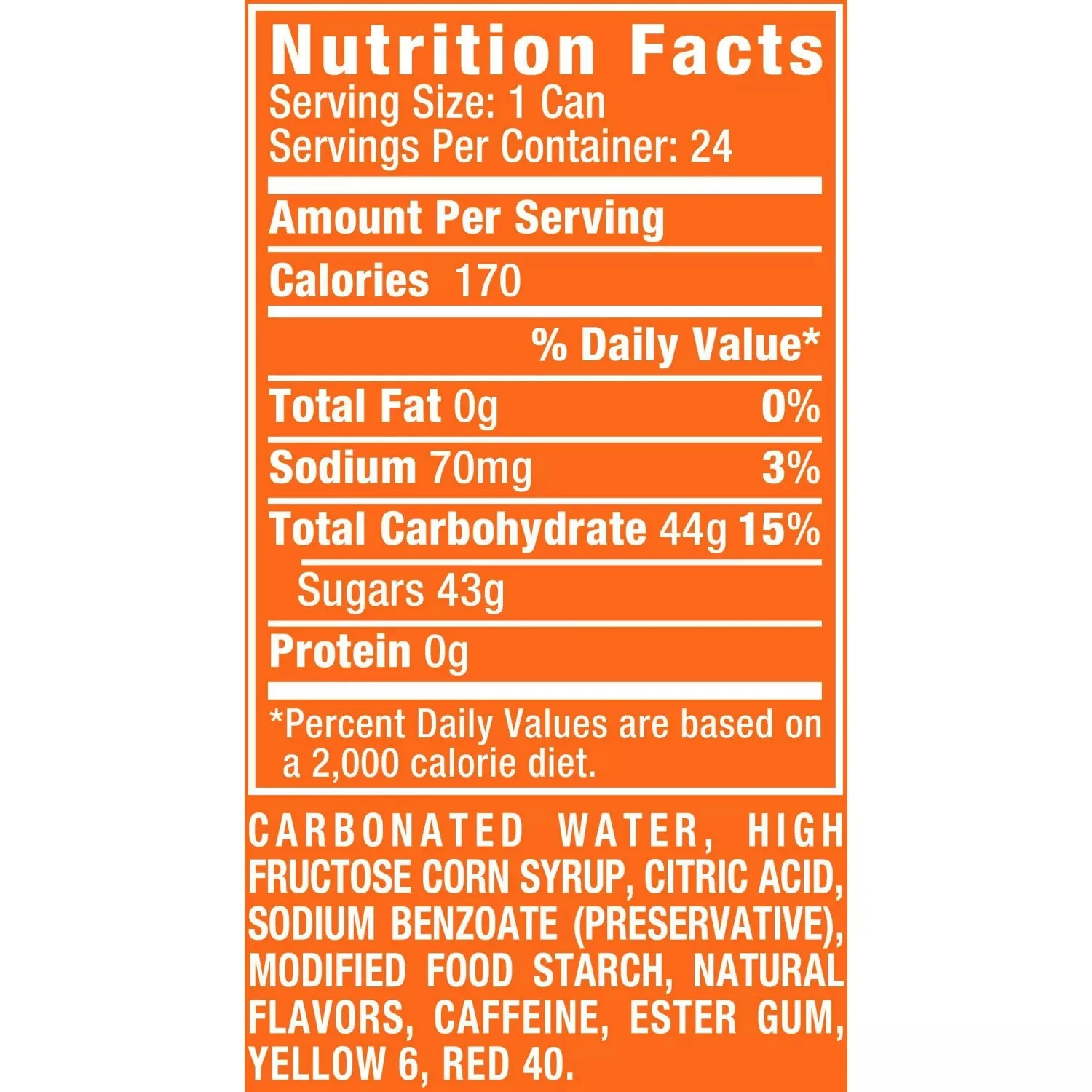 Sunkist Orange Soda Cans - 12oz/24pk - Image 2