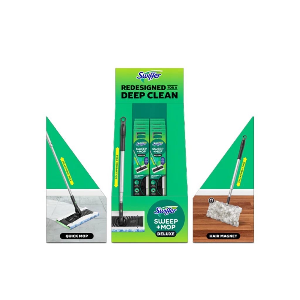 Swiffer Sweeper Deluxe Kit Display - 1kit/6pk