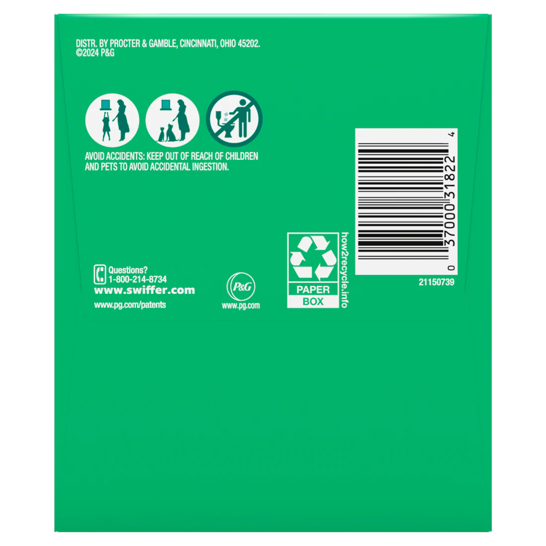 Swiffer Sweep + Mop Dry Pads Refill Floor Cleaner Cleaning Cloths Unscented - 32ct/4pk - Image 3