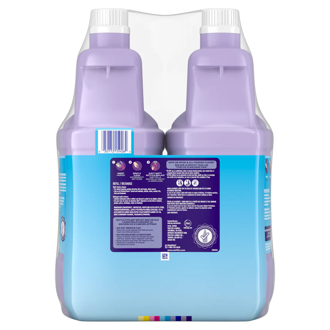 Swiffer WetJet With The Power Of Dawn Floor Cleaner Fresh Scent Pack Of 2 - (2x42.2)oz/3pk - Image 2