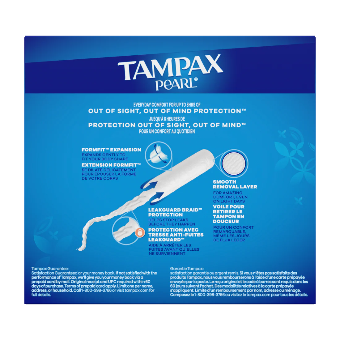 Tampax Pearl Tampons Multipack With Leakguard Braid Regular/Super Absorbency Unscented - 34ct/6pk - Image 2