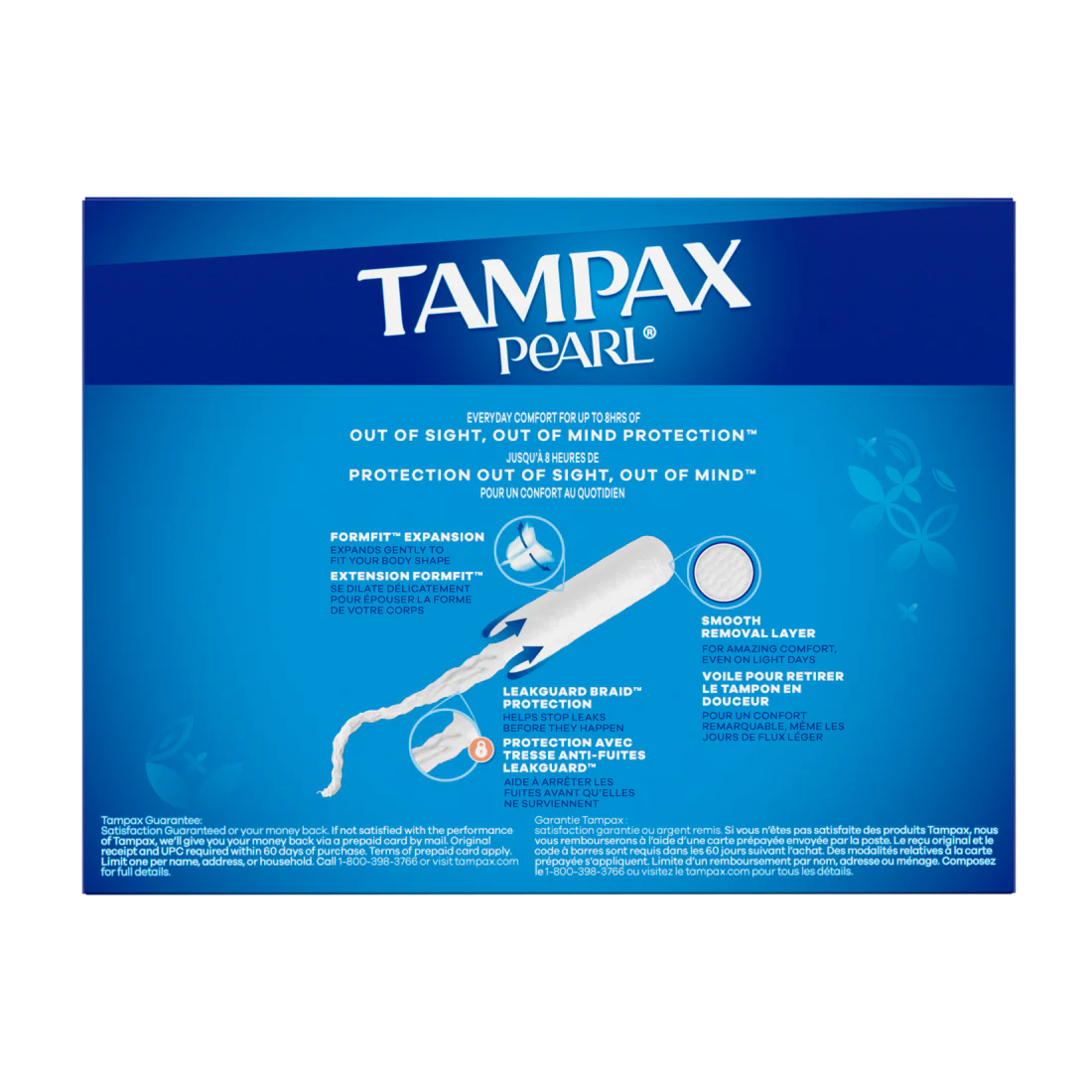 Tampax Pearl Tampons With Leakguard Braid Ultra Absorbency Unscented - 45ct/6pk - Image 2
