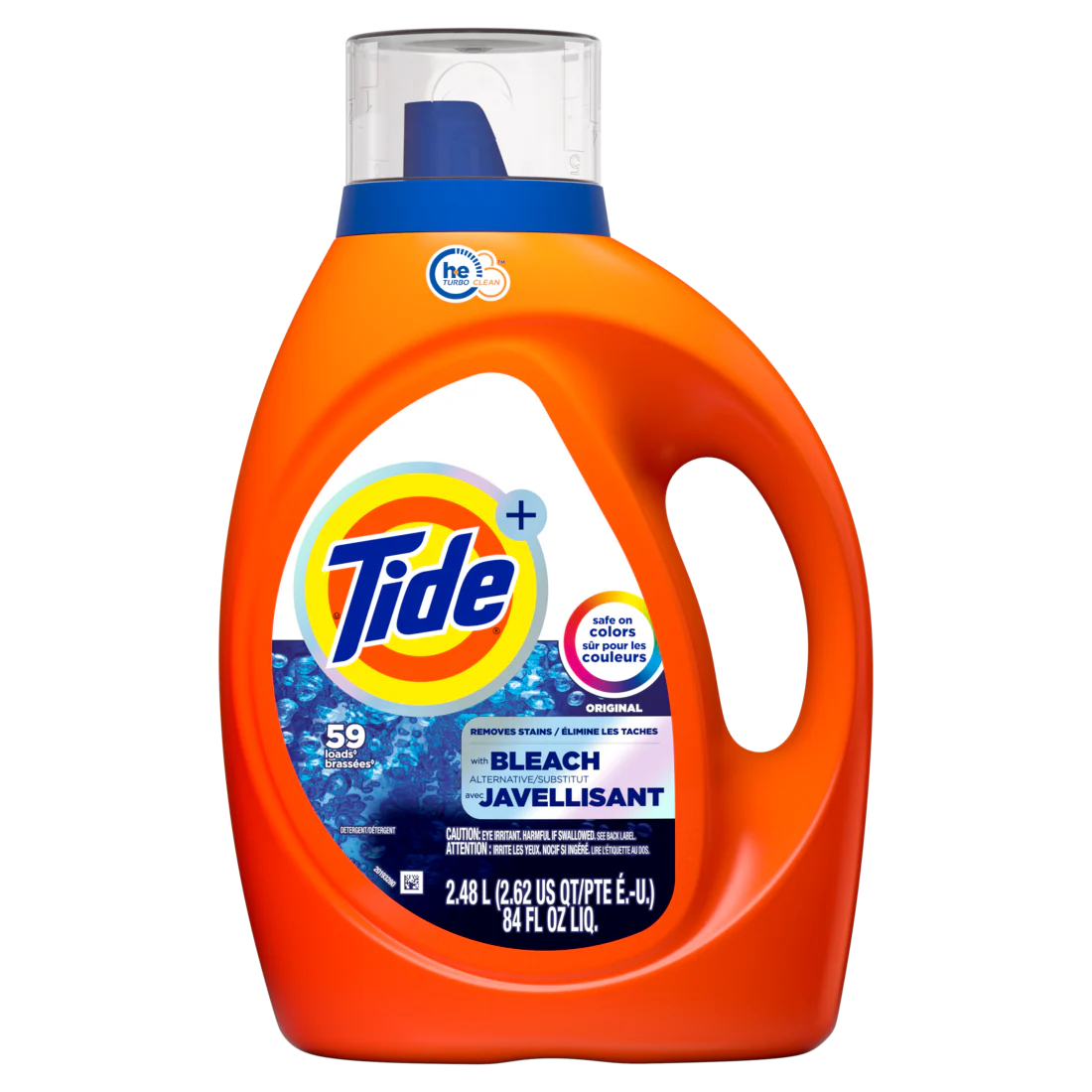 Tide Bleach Alternative Liquid Laundry Detergent Original Scent 59 Loads He Compatible - 84oz/4pk