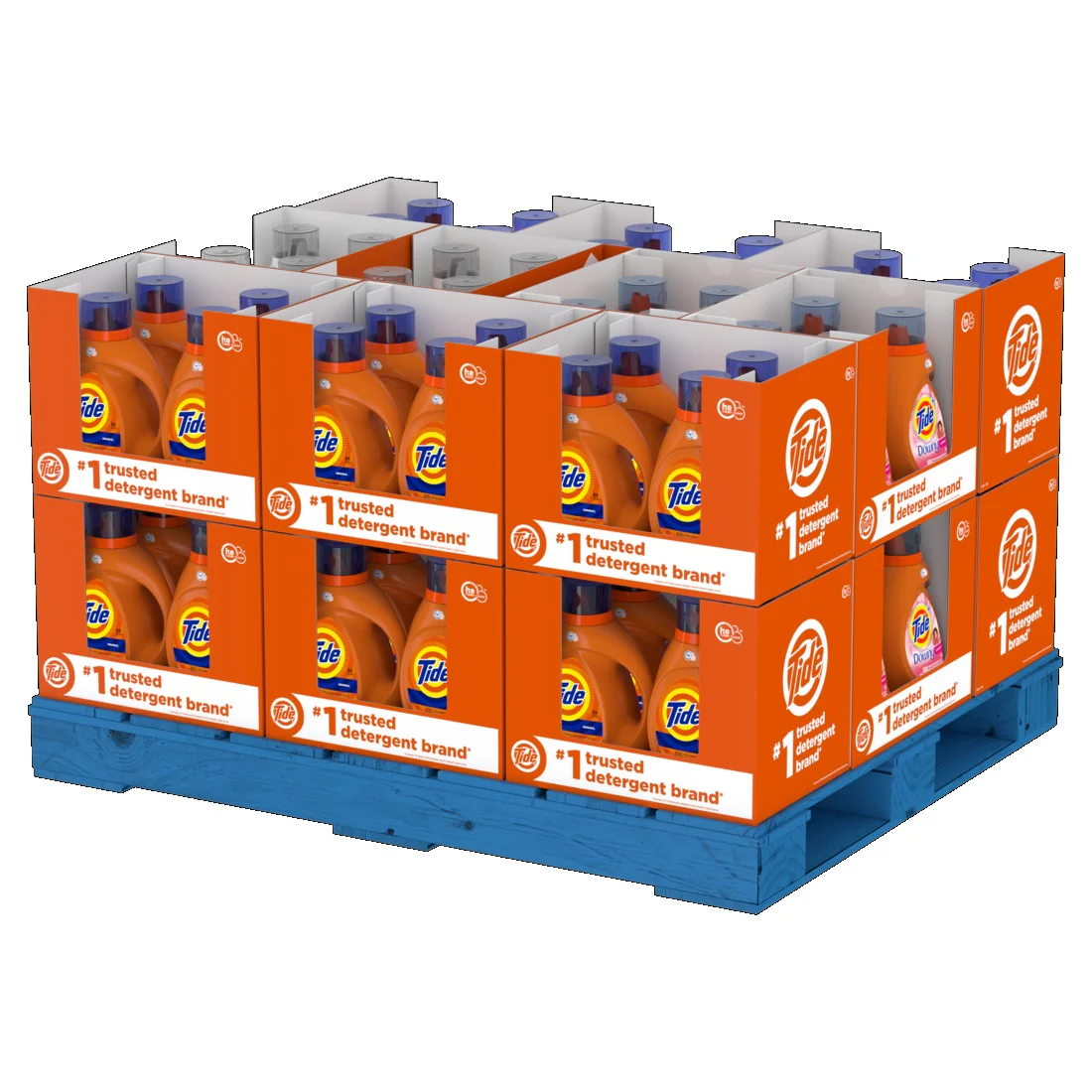 Tide Display 2L FDRP - 84oz/80pk(Tide HE Org-24ct,HE Free-16ct,Tide-WTD AF-16ct,Tide ORG-24ct)